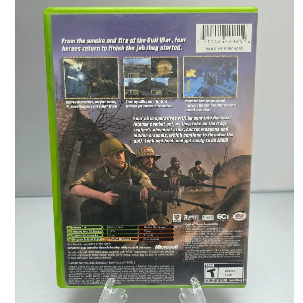 Conflict Desert Storm II Back to Baghdad 2003 - Microsoft Xbox - CIB Working‎